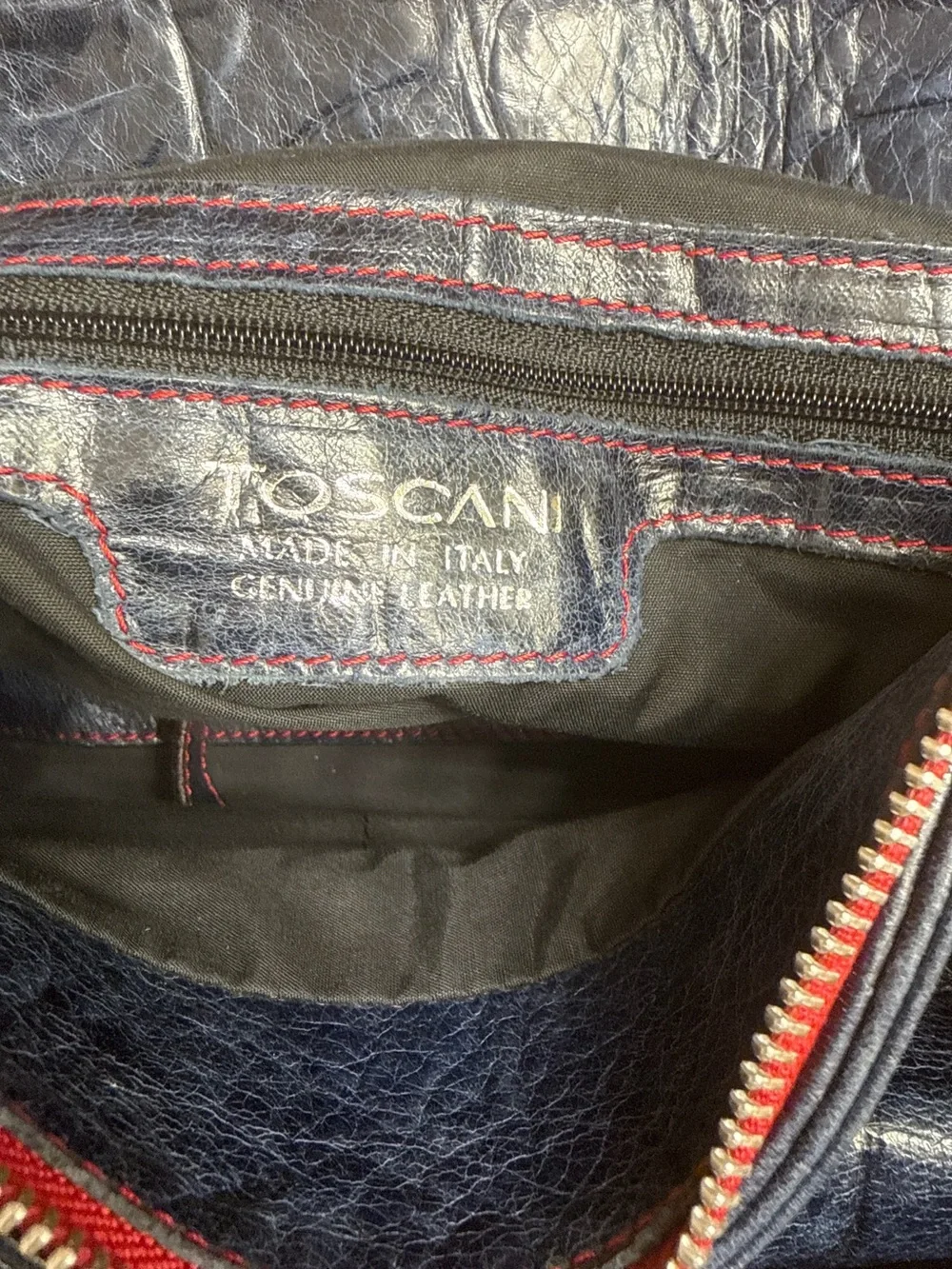 TOSCANI GENUINE LEATHER SATCHEL MADE IN 🇮🇹 ITALY